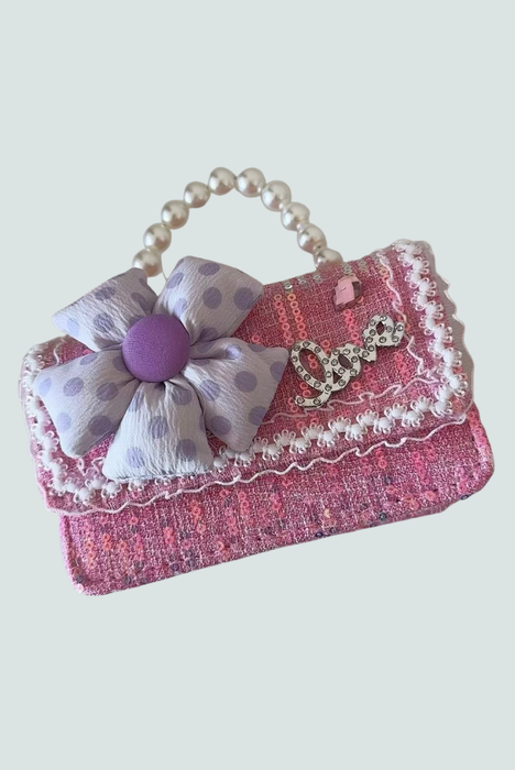 Bolso de mano con texto Love para niñas - Florita Bonita
