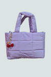 Bolso Puffer Mujer Lila, Vista Frontal - Florita Bonita