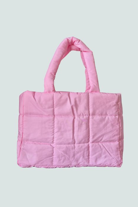 Bolso Puffer Mujer Rosa, Vista Frontal - Florita Bonita