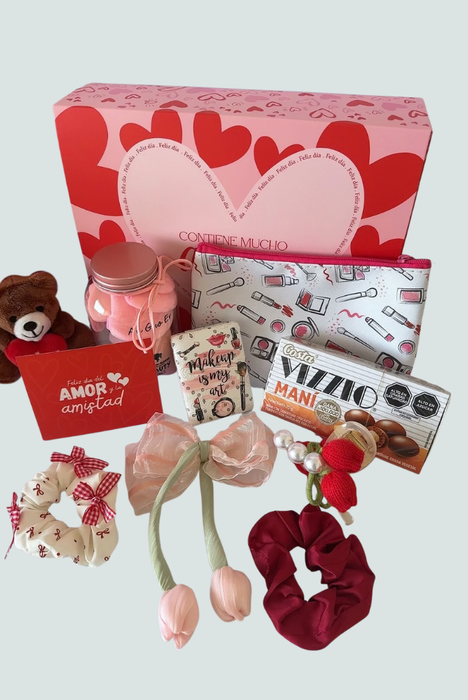 Box Aniversario con beauty essentials y chocolate Florita Bonita