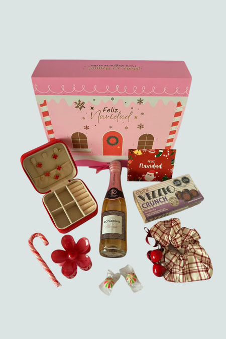 Box Bajada de Reyes con vino espumante y accesorios Florita Bonita