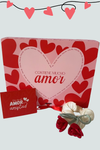 Caja de regalo Día del Amor con lazo Florita Bonita