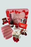 Box Día del Amor con vino espumante y accesorios Florita Bonita
