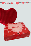 Box regalo amor y amistad con accesorios y lazo Florita Bonita