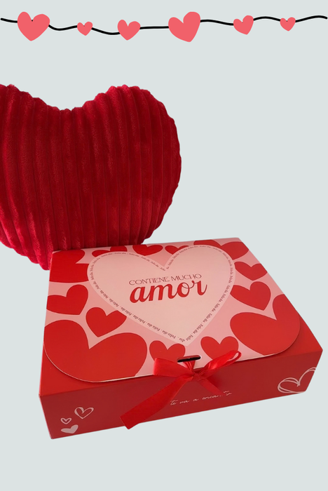 Caja de regalo aniversario con lazo Florita Bonita
