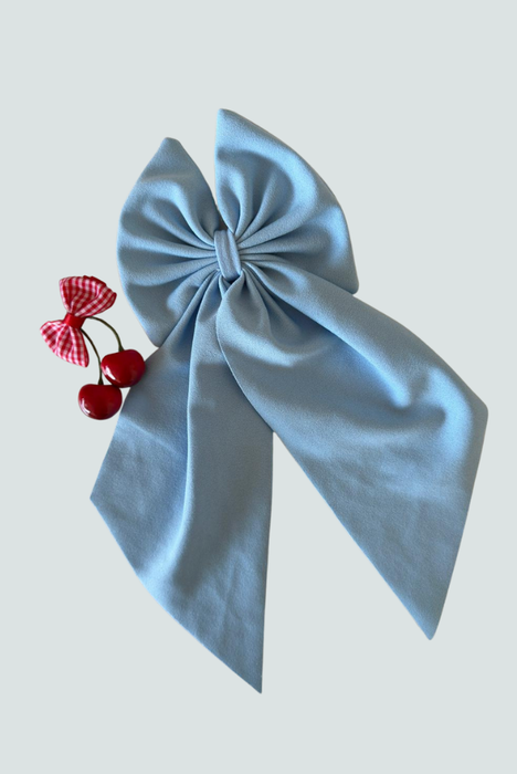 Gancho lazo largo color celeste - accesorio delicado Florita Bonita