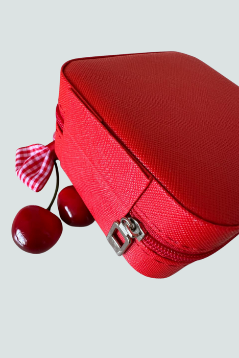 Cierre metálico del joyero rojo Florita Bonita