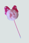 Lapicero de peluche con orejitas rosas para niñas - Florita Bonita