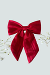 Lazo para el cabello con gancho color rojo - Florita Bonita