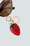 Llavero metálico diseño fresa roja - Florita Bonita