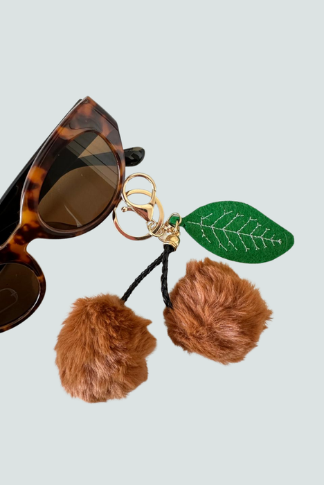 Set de llaveros pompones de colores - Florita Bonita