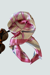 Pañoleta de seda color fucsia - bandana femenina Florita Bonita