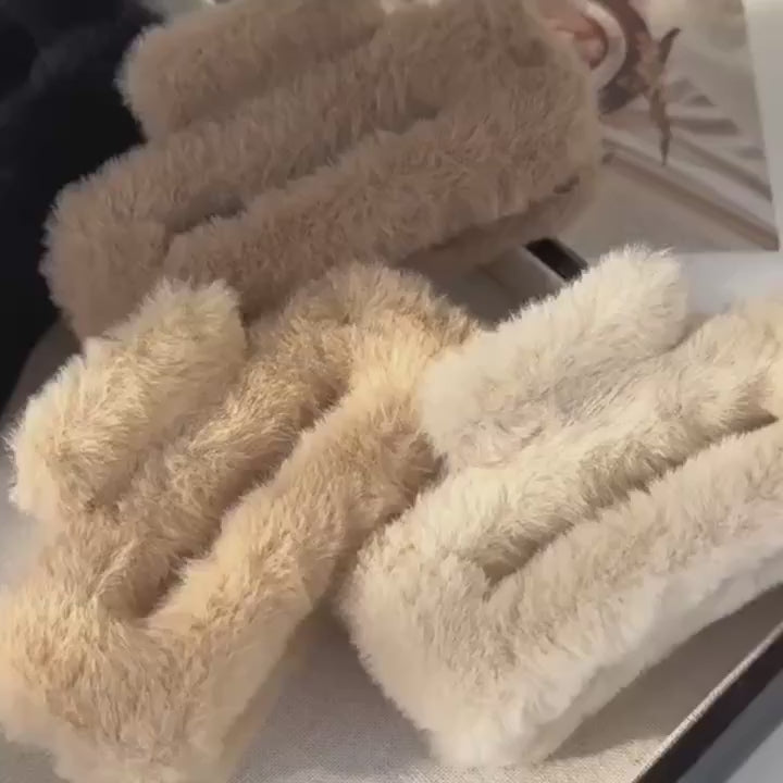 Pinzas peluche de colores elegantes - Florita Bonita